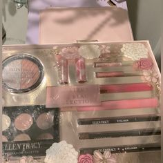 Beautiful Gift Bundle Makeup Set And Baby Pink Makeup Case By Steve Madden . Ellen Tracey Makeup Kit. Everything You Need! Nice Gift Comes Gift Wrapped Baby Pink Makeup, Metallic Eyeshadow Palette, Shea Butter Lip Balm, Lip Liner Set, Lip Balm Collection, Perfect Lipstick, Nude Nail Polish, Lip Gloss Collection, Metallic Eyeshadow