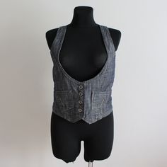 Denim Vest Women's Denim Waistcoat Jean Vest Women's Jean Vest Fitted Vest Gilet for Woman Western Country Large Size Label size: XL Fit size: Large Measurements (lying flat): Length: 18''/ 46 cm Pit to pit: 17''/ 43.5 cm Waist: 16 1/5''/ 41.5 cm Please check measurements to insure a proper fit. Remember to allow yourself some extra room for movement. You can compare these with something from your closet that fits you well. Please convo me if you need additional measurements. Condition: Great Vintage Condition Material: 97% cotton, 3% elastane N.B. Color may slightly differ from picture SHIPPING * I ship worldwide via Priority mail  * Items are shipped 1 - 3 business days after receiving the payment. * I ship from Europe, so please allow 2 to 4 weeks for the package to arrive if you live o Denim Gilet, Womens Denim Vest, Fitted Vest, Denim Waistcoat, Jean Vest, Vest Outfits, Extra Room, Size Label, Denim Vest