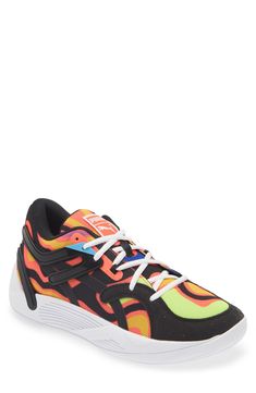 This street-ready sneaker hits the scene with plush materials, trend-forward colors and incredible cushioning. Lace-up style Textile and synthetic upper/synthetic lining/rubber sole Imported Pumas Shoes, Up Styles, Mens Shoes Sneakers, Diving, Shoes Sneakers, Men's Shoes, Coral, Nordstrom, Lace Up