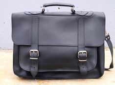 "LYDIA 15 inch leather briefcase/ messenger bag/ shoulder bag/ laptop bag/ old school bag/ mens bag/ crossbody bag/ code 10 natural Classic and functional this 15\" briefcase/messenger bag is a must have for all your business essentials. . Designed and handcrafted in Greece . Made entirely from 100% Genuine Greek leather . Roomy interior, features two large compartments, that will hold your laptop, books and more . Large gusset front pocket . Full length back zipper pocket . Front flap with doub Modern School Shoulder Bag Briefcase, Vintage Shoulder Bag Briefcase For Business, Vintage Everyday Shoulder Bag Briefcase, Black Waxed Finish Laptop Bag, Black Rectangular Laptop Bag With Waxed Finish, Vintage Shoulder Bag Briefcase, Elegant On-the-go Shoulder Bag Briefcase, Dark Academic, Mens Bag