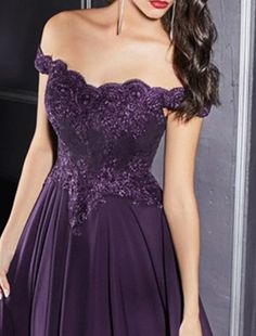 A-Line Evening Gown Formal Dress Purple Floor Length Sleeveless Off Shoulder Chiffon with Pleats Appliques Purple Sleeveless Chiffon Dress, Sleeveless Lace Chiffon Dress, Purple Sleeveless Dress With Lace Bodice, Sleeveless Purple Chiffon Dress For Wedding, Fitted Sleeveless Purple Chiffon Dress, Sleeveless Purple Dress With Lace Bodice, Purple Sleeveless Chiffon Prom Dress, Purple Sleeveless Chiffon Bridesmaid Dress, Sleeveless Purple Chiffon Prom Dress