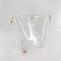 Free U.S. shipping. Style:  , color:White, suite for season：Spring, Summer, Autumn ，Beach, Dancing Club, Date, Going out, Music Festival, Night Club, Party, Material PVC, Transparent Buckle Bag Clear Jelly Women's Purse with Wide Strap Clear Shoulder Bag For Beach, Beach Dancing, Autumn Beach, Dancing Club, Buckle Bag, Clear Purses, Buckle Bags, Dance Club, Bucket Bags