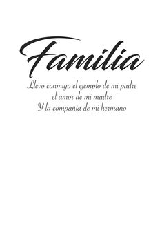 the words family written in black ink on a white background with an ornate calligraphy font