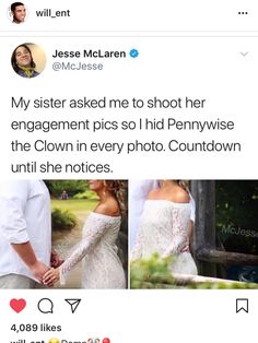 the tweet was posted on twitter to show off her engagement pics