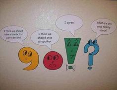 three different types of speech bubbles on a wall