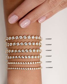 Bezel-Set Classic Diamond Tennis Bracelet – Ring Concierge Bezel Bracelet, Ring Concierge, Diamond Bracelet Design, Necklace Length Guide, Bracelet Size Chart, Kids Rings, Kids Bracelets, Diamond Tennis Bracelet, Kids Earrings