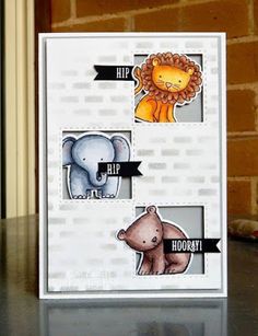 a card with some animals on it