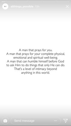 an image of a man that prays for you with the words, and he is in