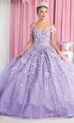 May Queen Quinceanera 4 / Lilac May Queen: LK192 Elegant Floral Embroidery Ball Gown For Debutante Ball, Elegant Floral Embroidery Evening Dress For Debutante Ball, Elegant Floral Embroidered Evening Dress For Debutante Ball, Floral Embroidery Ball Gown For Debutante Ball, Elegant Gown With Floral Applique For Debutante Ball, Elegant Floral Applique Gown For Debutante Ball, Floral Embroidered Ball Gown With Fitted Bodice For Gala, Quinceanera Gown With Floral Embroidery And Fitted Bodice, Quinceanera Ball Gown With Floral Embroidery And Fitted Bodice