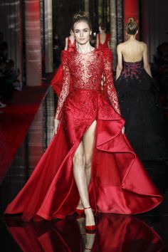 Zuhair Murad Spring 2017 Couture Collection Photos - Vogue Zuhair Murad Haute Couture Embroidery, Zuhair Murad Haute Couture, Collection Couture, Amazing Dresses, Red Gown, Haute Couture Dresses, Spring Couture, Red Gowns, فستان سهرة