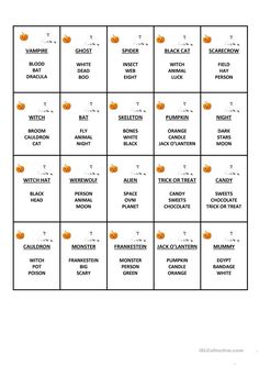 a printable halloween calendar with pumpkins and the names of each month on it