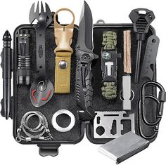 Gifts for Men Dad Him Birthday Christmas Fathers Day, Cool Gadget/Survival Gear  | eBay Stocking Stuffers For Boys, Camping Accesorios, Top Gadgets, Emergency Survival Kit, Gifts For Teen Boys, Paracord Survival, Boys Toys, Hunting Accessories, Wilderness Survival