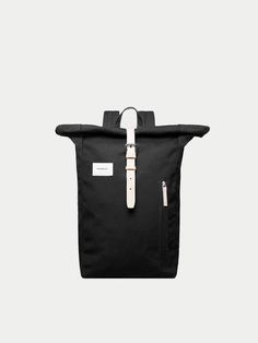 Sandqvist - Dante Rolltop Backpack Black Natural - One Size / Black Beautiful Backpacks, Rolltop Backpack, Number Six, Latest Bags, Garden Tote, Better Love, Hermes Birkin, Black Backpack, Fashion Essentials