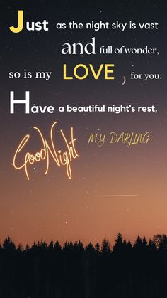 A peaceful night sky with twinkling stars and a lovely good night message written on this image. Goodnight Messages, Good Night Images, Beautiful Good Night Images, Sweet Message, Night Images, Good Night Wishes, Night Wishes, Sweet Messages, Night Quotes