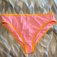 Plus Size Bikini Bottom. Bnwt. Neon Orange And Pink. Orange And Pink, Neon Orange, Wild Fable, Full Body Workout, Orange Pink, Color Orange, Womens Swim, Pink And Orange, Neon