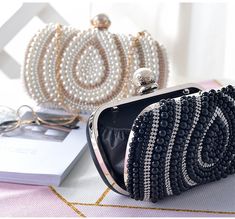 Handmade evening purse . For Women Who Go For Shopping, Dating, Evening Party or Wedding. Embellished Rectangular Clutch For Banquets, Embellished Rectangular Clutch For Banquet, Black Beaded Evening Bag For Wedding, Evening Handheld Beaded Clutch, Handheld Beaded Evening Bag For Wedding, Beaded Handheld Evening Bag For Events, Beaded Handheld Evening Bag For Event, Formal Handheld Beaded Clutch, Handheld Beaded Evening Bag For Events