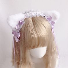 Harajuku Kawaii Fashion Lolita Maid Costume Cosplay Cat Ear Lace Headdress *Standard shipping time to the US is 9-19 business days. Please consult our shipping page for shipping time estimates for other countries. *Please check the measurements/size chart very carefully when ordering from The Kawaii Factory. Most of our clothes come in Asian sizes, which are generally 1-2 sizes smaller than US/EU sizes. Buyers shall bear the full cost of return shipping charges unless the product is significantly different from what is described on the product page. *Lingerie and pajamas cannot be returned or exchanged. Cosplay Cat, Style Kawaii, Cat Ear, White Shoes Women, Kawaii Aesthetic, Costume Cosplay, Casual Sport Shoes, Kawaii Fashion, Headdress