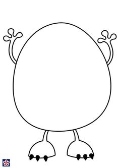 a cartoon egg with eyes and legs