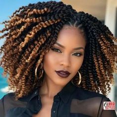 Fall Braiding Hairstyles, 70s Braids Hairstyles Black Women, 2024 Crochet Hairstyles, Fall Hair Styles Black Women, Classy Braids Black Women, Big Hair Black Women, Curly Crochet Hairstyles For Black Women, Grownish Hairstyles, Black Teen Hairstyles