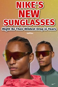 Two men wearing the new Nike sunglasses's Athena and Zeus New Sunglasses, Wild Card, Mens Accessories Fashion, Drop In, Business Attire, Men's Accessories, Everyday Fashion