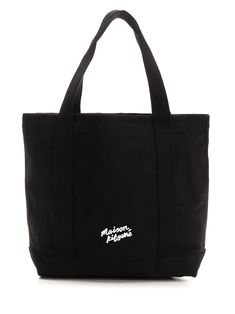 Tote bag in black cotton canvas with Fox head and Maison Kitsun ignature Composition: 100% COTTON Valentino Garavani Bag, Men's Totes, Versace Shop, Fox Head, Saint Laurent Shoes, Gorgeous Bags, Shopping Tote Bag, Personalized Accessories, Card Holder Leather