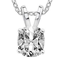 Pin it for later. Find out more single diamond necklace. 0.70 3/4 Carat GIA Certified Cushion Diamond Solitaire Pendant Necklace D-E Color SI1-SI2 Clarity w/ 18" 14K Gold Chain Women Necklaces, White Gold Chains, Womens Jewelry, Cushion Diamond, Cushion Cut Diamonds