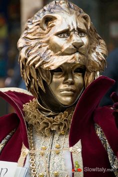 lion Mask Design Art, Venice Mask Carnival, King Mask, Golden Mask, Costume Carnaval, Venice Mask, Venetian Carnival Masks, Venetian Carnival, Carnival Mask