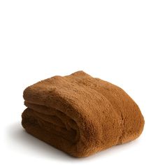 a brown towel folded on top of each other