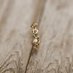 Cute Promise Rings, Delicate Gold Ring, Charming Wedding, Rose Stone, Cute Engagement Rings, Made Of, Gold Ring Designs, Floral Ring, Dope Jewelry