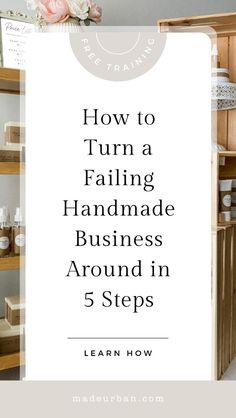 Is your handmade business not performing as you'd hoped? Turn things around with these 5 powerful strategies. From refining your niche to mastering marketing, these expert tips are designed to help you achieve sustainable growth and increase sales. Handmade sellers, this is your roadmap to success. If you're searching for more information to help you create a successful small business and craft business, join us at Made Urban! Successful Small Business, Bookkeeping Business, Craft Fair Displays, Best Small Business Ideas, Small Business Success, Handmade Sellers, Creative Event, Increase Sales, Small Business Ideas