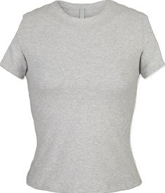 Fitted Crew Neck Basic T-shirt, Fitted Basic Style Short Sleeve Tops, Sporty Snug Fit Short Sleeve T-shirt, Fitted Cotton T-shirt With Cap Sleeves, Stretch Cotton T-shirt With Cap Sleeves, Stretch Cotton Cap Sleeve T-shirt, Basic Solid T-shirt With Snug Fit, Trendy Fitted Cap Sleeve T-shirt, Basic Fitted Cotton T-shirt