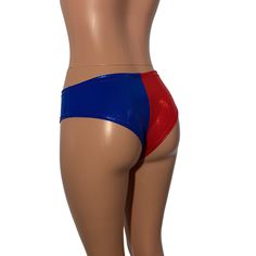 These panty cheeky hot pant booty shorts are made of stretchy red and blue sparkle spandex and sit low on your natural waist. Wear as a bikini bathing suit bottom, panties, rave shorts, running shorts, etc. They have a built in crotch liner and are made to be flattering to your figure. These are great rave shorts or for your festival outfit. Rave Shorts, Red Booties, Hot Pant, Red Or Black, Blue Sparkle, Bathing Suit Bottoms, Blue Sparkles, Festival Outfit, Running Shorts