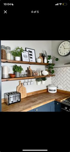 the kitchen counter is clean and ready for us to use