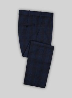 Introducing our Reda Carli Blue Checks Wool Pants– a luxurious addition to your wardrobe. Crafted from Super 130s wool, this masterpiece features a classic plaid motif. Its versatile shade of blue bestows a plethora of style and comfort advantages. With its remarkable breathability, these pants assures impeccable moisture control, ensuring you remain revitalized even during the most demanding days. Whether it's a pivotal meeting or a moment designed to bring forth cheerfulness, these pants are y Fabric Cross, Shade Of Blue, Suit Fabric, Wool Pants, Blue Check, Wool Suit, Jacket Buttons, Wool Fabric, Black Button