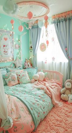 Girls Bedroom Ideas 3 Bedroom Paint Ideas, Fairy Tale Cottage, Creative Storage Solutions, Adventure Theme, Playful Decor, Teen Decor, Under The Sea Theme