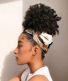 3c Curly Hair, Headwrap Hairstyles, Cabello Afro Natural, Curly Hair Trends, Coily Hair