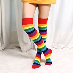 Weirdcore Shoes, Weirdcore Cosplay, Creepy Outfits, Weirdcore Clothes, High Knee Socks Outfit, Striped Thigh High Socks, Grunge Shoes, Outfit Drawing, Sports Socks Women