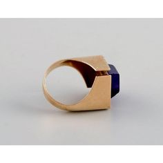 Allan Børge Larsen. Danish goldsmith (active 1967-2006). Modernist vintage ring in 14 carat gold adorned with purple amethyst. Diameter: 17 mm. US size: 6.5. In excellent condition. Stamped. Weight: 9 grams. This piece is attributed to the mentioned designer/maker. It has no attribution mark and no   official proof of authenticity,   however it is well documented in design history. I take full responsibility for any authenticity         issues arising from misattribution Modernist Ring, It Is Well, Design History, History Design, Vintage Ring, Danish Design, Purple Amethyst, Vintage Rings, Ring Designs