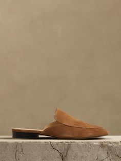 Bond Suede Mule | Banana Republic Suede Slip-ons With Suede Lining, Suede Slip-ons With Suede Lining And Closed Toe, Suede Closed Toe Mules With Branded Insole, Classic Suede Mules With Pointed Toe, Slip-on Mules With Rubber Sole And Almond Toe, Slip-on Suede Clogs With Suede Lining, Suede Slip-on Clogs With Suede Lining, Leather Sole Flat Heel Slip-on Mules, Slip-on Mules With Leather Sole And Flat Heel