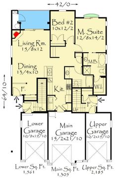 the first floor plan for this house