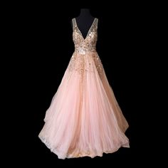 Jovani A-Line Silhouette In Soft Tulle, With Sheer Straps Edging The V-Neckline And Plunging V-Back. Tonal Beading Spills Off The Bodice Into The Gathered Top Skirt, Giving Way To The Ballgown Skirt. New With Tags Retails At $1300 Size 6. Pink V-neck Gown For Prom Season, Pink V-neck Evening Dress For Prom Season, Pink Sleeveless Gown For Formal Occasions, Pink V-neck Gown For Gala, Pink V-neck Evening Gown, Pink Embellished Sleeveless Evening Dress, Pink Embellished V-neck Evening Dress, Pink V-neck Gala Evening Dress, Pink V-neck Embellished Evening Dress