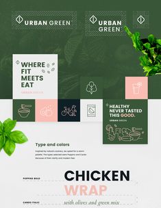 the website design for urban green