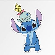 a sticker with an image of stitchy from stitch