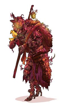 Circle Of Spores Druid, Spores Druid, Dnd Druid, Pathfinder Character, Dungeons And Dragons Characters, Dnd Art, Robots Concept, Robot Concept Art, Monster Art