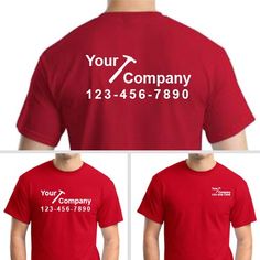 Flooring Contractor Work Shirt Long Sleeve Graphic Print T-shirt For Work, Long Sleeve Cotton T-shirt With Printing, Fitted Cotton Tops With Printing, Cotton Tops With Branding For Workwear, Fitted Long Sleeve Printed T-shirt, Cotton Long Sleeve T-shirt With Printing, Jersey Tshirt, Advertise Your Business, Yellow Shirts