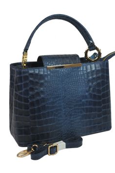 Misty U.S.A. 100% Genuine Cowhide Leather Handbags Made In Italy - Brangio Italy Co. Luxury Shopping Box Bag With Detachable Handle, Luxury Box Bag With Detachable Handle For Shopping, Luxury Shoulder Bag With Handle Drop For Shopping, High-end Blue Box Bag For Formal Occasions, Luxury Double Handle Shoulder Bag For Everyday, Luxury Crossbody Shoulder Bag With Gold-tone Hardware, High-end Handheld Bags With Gold-tone Hardware, High-end Satchel With Gold-tone Hardware For Shopping, High-end Shopping Satchel With Gold-tone Hardware