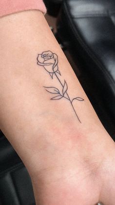 Micro Rose Tattoos For Women, Small Rose Tattoo On Wrist Simple, Simple Rose Tattoo Forearm, Small Cheap Tattoos Ideas, Rose Tattoos For Women Forearm, Mini Tattoos Rose, Small Rose Tattoos For Women, Small Tattoo Rose, Simple Rose Tattoos