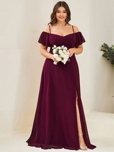 November Bridesmaid Dresses Plus Size, Plus Size Bridesmaid Dresses With Sleeves Fall Wedding, Plus Size Formal Dresses Long, Floor-length Flowy Bridesmaid Dress, Cabernet Bridesmaid Dresses Plus Size, Plus Size Bridesmaid Dresses Brown, Bridesmaid Dresses Short Sleeve, Off Shoulder Dress Long, Bridesmaid Plus Size