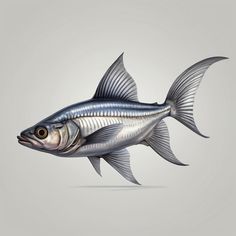 an image of a fish on a gray background