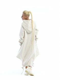 Oversize Cream Hoodie Dress - Etsy Oversized Hoodie Dress, Cream Hoodie, Brand Magazine, Stocking Fillers For Her, Locker Room, Dress Clothes, Dress C, Oversize Hoodie, Independent Designers Fashion